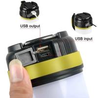 Lámpara LED para acampada, linterna recargable por USB, foco regulable, luz de trabajo, reflector impermeable, linterna de emergencia - details 2
