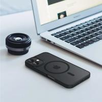 Funda magnética de lujo con armadura translúcida mate a prueba de golpes para iPhone 11 12 13 14 15 16 para cubierta de carga inalámbrica Magsafe - details 5
