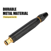 Pistola de agua para lavado de coches boquilla recta de aleación de aluminio boquilla ajustable para manguera de jardín pieza de pulverización de limpieza de coche multiusos - details 2