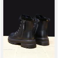 Botas de tobillo para mujer,Botas de nieve impermeables,Botas de tobillo de felpa con gancho de invierno - details 10