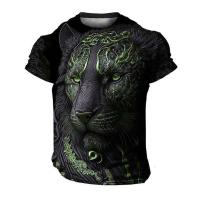 Camiseta Mighty con estampado 3D de talla grande para hombre y mujer, camiseta de verano para ocio, Animal Haruku, deportes callejeros, secado rápido, transpirable - details 2