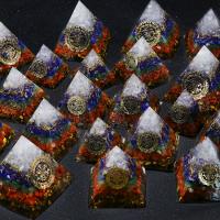 Pirámide de orgón de 7 Chakras para Reiki, cristales y piedras curativas, generador de energía de orgonita, meditación, equilibrio, adorno de decoración del hogar - details 2
