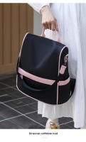 Mochila ligera informal para mujer, mochila de viaje antirrobo, Mochila pequeña de moda simple, mochila de nailon impermeable - details 3