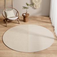 Simple hogar sala de estar alfombra redonda cristal terciopelo mesa de café alfombra de piso dormitorio mesita de noche manta guardarropa mecedora cojín de pie - details 4