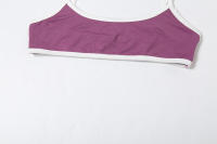 BUNO-Conjunto informal de 2 piezas para mujer, chándal, camisola con ribete blanco + pantalón corto de vendaje lateral, ropa de calle deportiva elástica a juego - details 13
