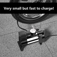Bomba de inflado de neumáticos eléctrica portátil, bomba de aire multifuncional para vehículos pequeños con compresor de 12V - details 4