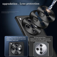 Funda protectora para teléfono OPPO X7 Ultra, protector de lente de metal de lujo, cuero, prevención de caídas - details 1
