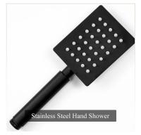 Juego de grifo de baño de latón contemporáneo con mezclador frío y caliente, cabezal de ducha tipo lluvia y cabezal de ducha de mano - details 12