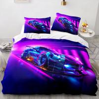 Juegos de cama de carreras de coches deportivos para hombres y niños, camas individuales, camas dobles, colchas, regalos - details 0