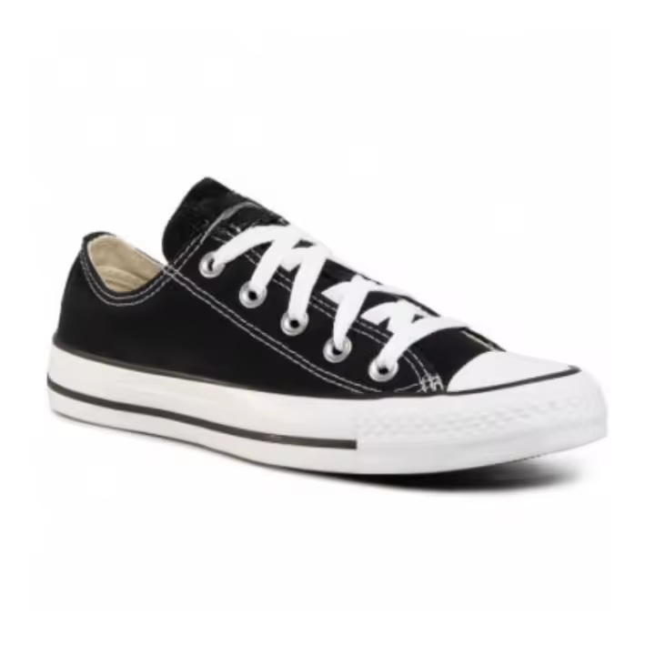 Zapatillas Mujer modelo bajas plataforma Chuck Taylor lona Negro - 1