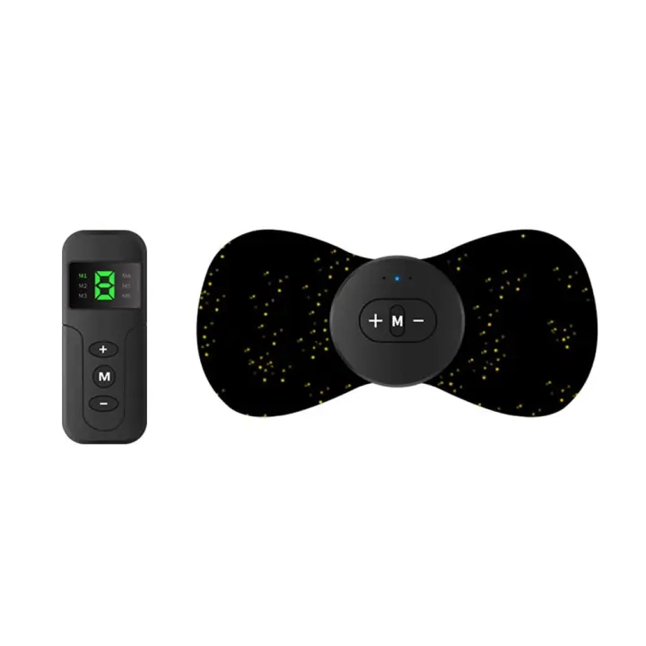 Mini masajeador de pulso, masajeador eléctrico portátil para cuello, vértebra Cervical, con Control remoto - 1