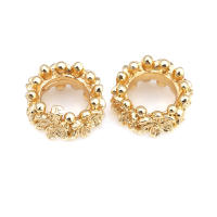 Cuentas espaciadoras de latón con flores de 6MM 8MM 10MM color oro de 18K, cuentas de gran tamaño para pulseras, cuentas de alta calidad para la fabricación de joyería DIY y collares. - details 16
