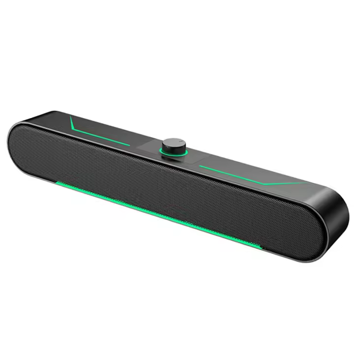Nuevos monitores de la computadora del juego, Alto Volumen HIFI EstéreoSoundbar with LED que eMite Luz para el escritorio - 1