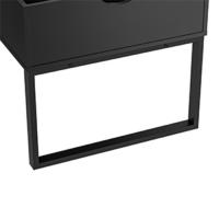100cm mesa elevable negra madera