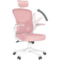 Silla de Escritorio Ergonómica con Reposacabezas Ajustable y Soporte Lumbar, Respaldo de Malla Transpirable, Reposabrazos Abatibles de 90 ° , Silla Giratoria de 360 ° - details 77