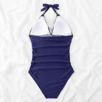 Trajes de Baño de Una Pieza para Mujer, Bañador elegante, Reductor, Halter, Playa, Verano, Push Up, Aprieta Barriga, Tankinis - details 27
