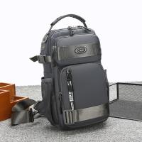 Bolso de hombro a la moda para hombre, bolso de pecho multifunción de gran capacidad, bolso de mensajes deportivo, bolso cruzado de tela de Color sólido para hombre - details 11