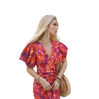 Vestido Largo Sexy y Elegante con Escote en V Profundo para Mujer Vestido de Fiesta de Verano con Tiras Ropa de Playa 2024 - details 1