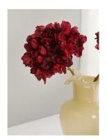 Ramo de hortensias de tela de seda DIY, paquete de flores artificiales Retro Vintage, decoración de boda de flores falsas - details 10