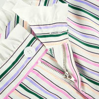 BUNO-Pantalones de encaje a rayas para mujer, Pantalones rectos de pierna ancha con cintura elástica y cordón, ropa de calle holgada para primavera y verano, pantalones de chándal informales - details 74