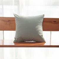 Funda de almohada de algodón para decoración del hogar, funda de almohada a rayas de 45x45cm, funda de cojín de estilo verde de verano para sala de estar/oficina - details 1
