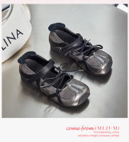 Plantilla de cuero Wula solo zapatos de mujer 2025 nuevo arco cruzado plano Mary Jane zapatos bolsa cabeza sandalias mujer - details 14