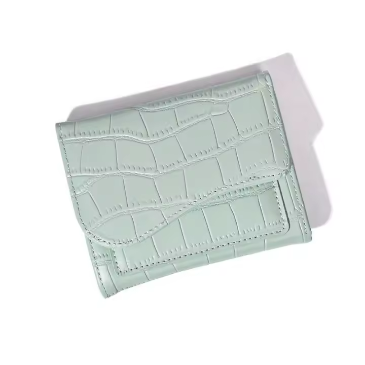 Cartera de Moda para Mujer de Estilo Coreano Multicolor, Múltiples Tarjetas, Patrón de Cocodrilo Clásico, Delgada y 80% de Descuento - 1
