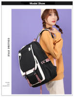 Mochila para Niñas  Mochila de Día al Aire Libre con Puerto de Carga USB 21 Litros Negro Rosa - details 10