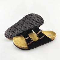 Zapatillas de cuero de vacuno, zapatillas frescas, zapatos de playa de verano, suela antideslizante suave, zapatos de pareja para hombres y mujeres - details 29