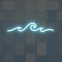 Luz LED de neón ondulada para fiestas en la playa, Surf, océano, regalos de cumpleaños, dormitorio, juegos en casa, habitación, baños, decoración de pared, lámpara USB, luces de corazón - details 3