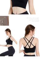 Chaleco Deportivo sin Costuras Cruzado de Espalda Elástico de Nylon Ideal para Yoga y Estiramiento - details 9