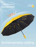Paraguas plegable automático resistente al viento, 72 varillas de fibra de vidrio reforzadas, paraguas de protección contra el sol y la lluvia UV 50+ para hombres y mujeres - details 7
