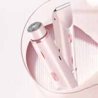 Maquinilla de afeitar para mujer, depiladora eléctrica portátil, indolora, para piernas púbicas, recortador de pelo corporal para damas, Bikini, axilas, piernas - details 1