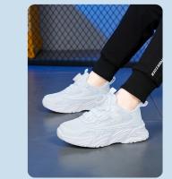 Zapatillas De Correr Para Niños 2023 Zapatos Deportivos Blancos Para Niños Y Niñas Casual Transpirables De Cuero Con Cordones Y Hebilla Adecuadas Para Otoño - details 10