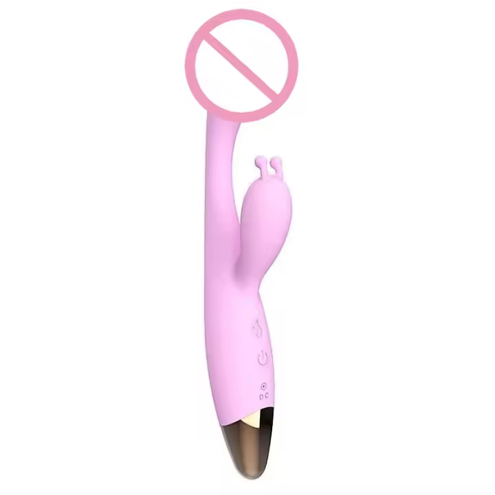 Vibrador con punto G, consolador, conejo, vibrador para mujeres, doble vibración, gel de sílice, impermeable, vagina femenina, clítoris, juguetes sexuales anales, vibrador del clítoris - 1