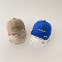 Gorra de béisbol coreana con letras de verano, gorro fino suave con visera para bebé, gorra con visera transpirable de secado rápido para niños - details 5