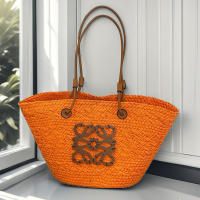 Bolso de paja tejido de gran capacidad, bolso de mano hecho a mano, bolso de estilo festivo, bolso de hombro - details 10