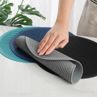 Posavasos grande de silicona, Mantel Individual resistente al calor, soporte antideslizante de panal, tapete de mesa, tapete redondo para tazas, accesorios de cocina - details 4