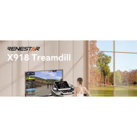 RENESTAR Home, 0-15% Inclinación automática, cintas de correr plegables de 3HP para correr y caminar, capacidad de peso de 300 libras, cinta de correr inclinada equipada - details 0