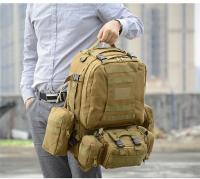 Mochila táctica 4 en 1 para hombre, bolsa de 55L para deportes al aire libre, Camping, senderismo, viajes, escalada - details 18