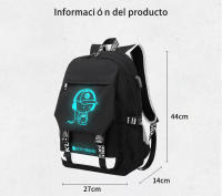 Mochila informal luminosa de gran capacidad, Mochila de tela Oxford, mochila escolar informal, bolsa de viaje al aire libre, moda - details 1