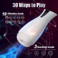 Masturbador de garganta profunda para hombres, succión automática, Clip Oral, vibración telescópica multifrecuencia, Juguetes sexuales divertidos - details 1