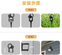 Luz LED Solar para exteriores, foco de 3000K/6000K/RGB para jardín, lámpara de césped impermeable IP65, luz de pared, novedad - details 7