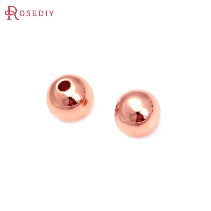 2MM 2.5MM 3MM 4MM 5MM 6MM 8MM 10MM Latón Color Oro Mate Sólido Redondo Bolas Pulseras Cuentas Espaciadoras Suministros para la Fabricación de Joyería - 1