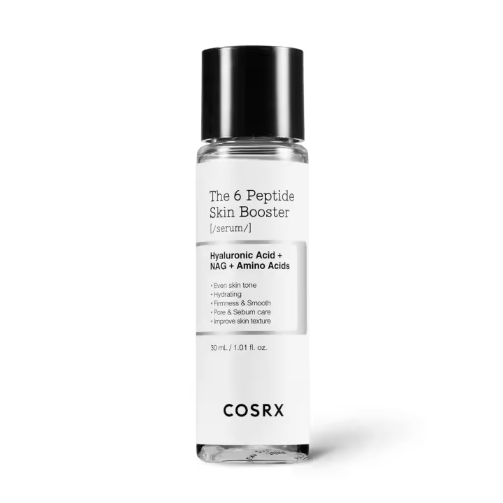 COSRX Suero de tóner potenciador de colágeno peptídico de tamaño mini 6X 1 fl oz, niacinamida y ácido hialurónico, suero facial, viajes - 1