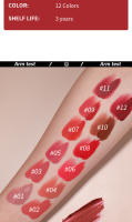 Maquillaje Maxfine 2 en 1 Juego de lápiz labial Taza antiadherente personalizada Mate - details 7
