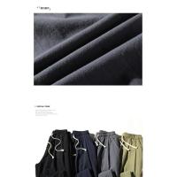 Pantalón de verano para hombre, fino, casual, versátil, 100% puro algodón hasta el tobillo. - details 9