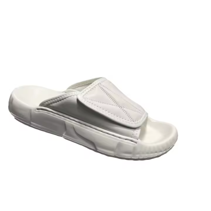 Nuevas sandalias de cuero transpirables de una palabra de arrastre para hombres versión coreana versátil para jóvenes zapatillas británicas de moda - 1