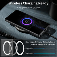 Funda de Aluminio Transparente para Samsung Galaxy S23 FE S21 FE S20 FE S23 S22 Note 20 Ultra Note 10 Plus con Carga Inalámbrica Diseño de Película Ligero Compatible con Smartphones - details 6