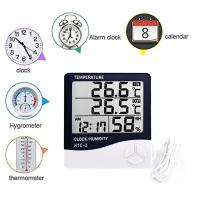 Medidor de Temperatura y Humedad Digital HTC-1 Termómetro y Higrómetro Electrónico para Interiores y Exteriores Herramientas de Reloj - details 0